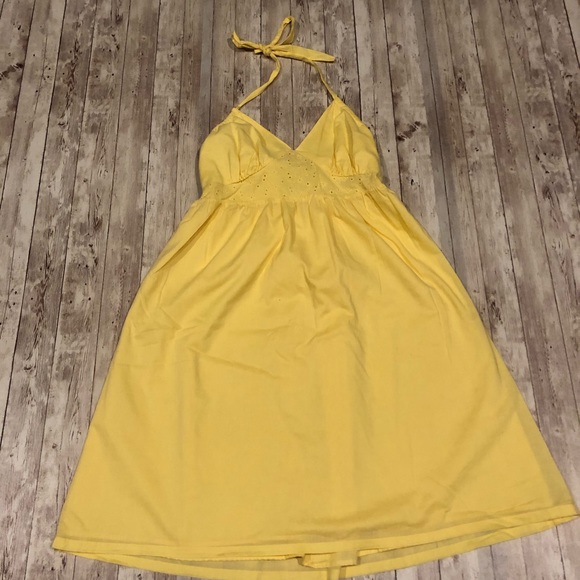 SO Dresses & Skirts - SO NWT yellow sundress with eyelet detail